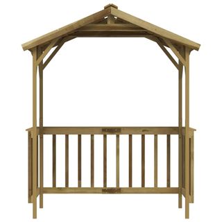 vidaXL Cobertizo de barbacoa madera pino