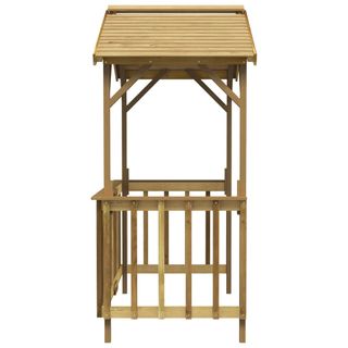 vidaXL Cobertizo de barbacoa madera pino