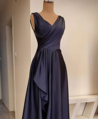 Vestido fiesta azul noche