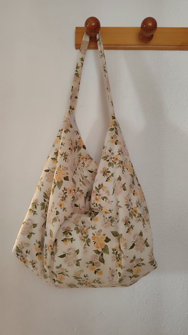 Bolsa shopper estampada flores