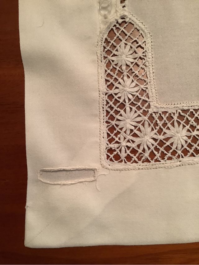 Precioso Estor lino blanco ventana.