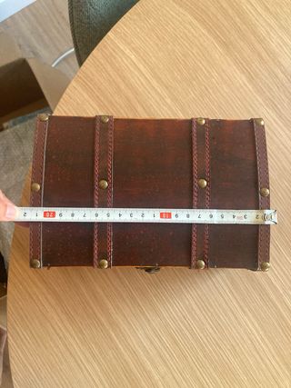 Cofre madera marrón vintage