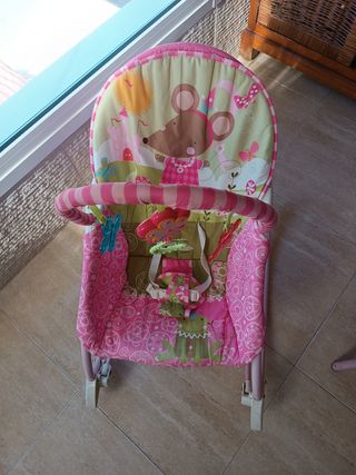 Hamaca bebé infantil rosa