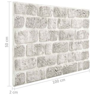vidaXL Paneles de pared 3D diseño de ladrillo