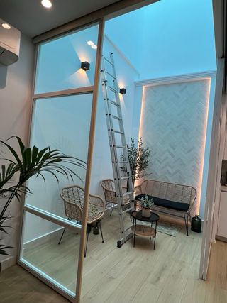 Cristalera separadora espacios