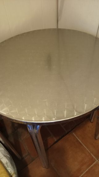 Mesa aluminio redonda - 60 ó 70 cm
