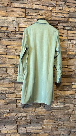 Vestito camicia verde oliva vintage