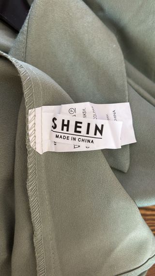 Vestito camicia verde oliva vintage