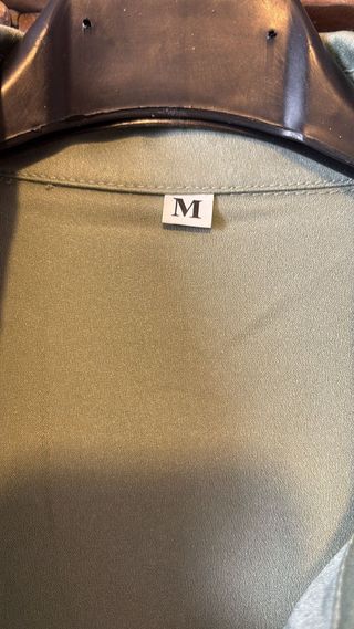 Vestito camicia verde oliva vintage