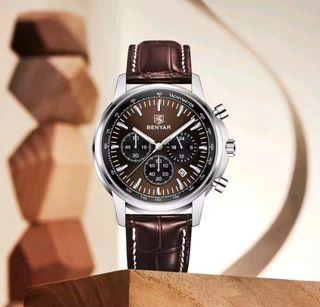 Reloj BENYAR marrón y plata