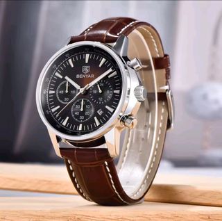 Reloj BENYAR marrón y plata