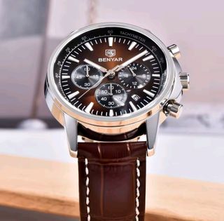 Reloj BENYAR marrón y plata