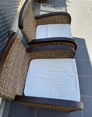 Sillones Ratán y Madera - 2 uds