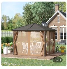 Pérgola aluminio Outsunny 3x3m