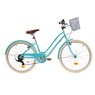 Bicicleta niños 24 pulgadas Elops 500 azul 9-12 años