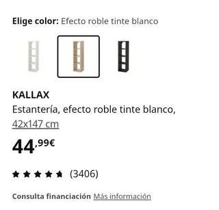 Estantería Kallax Ikea - Beige