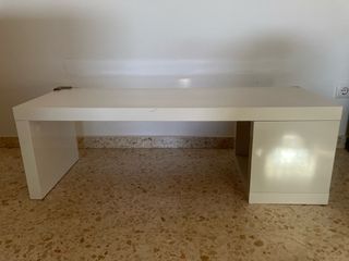 Mesa centro blanca - madera