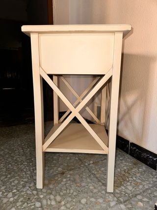 Mesilla noche - Madera blanca