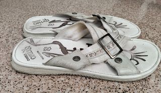 Sandalias K Desastre blancas hombre