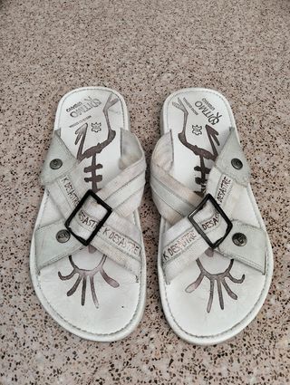 Sandalias K Desastre blancas hombre
