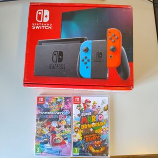Nintendo Switch + juegos +estuche