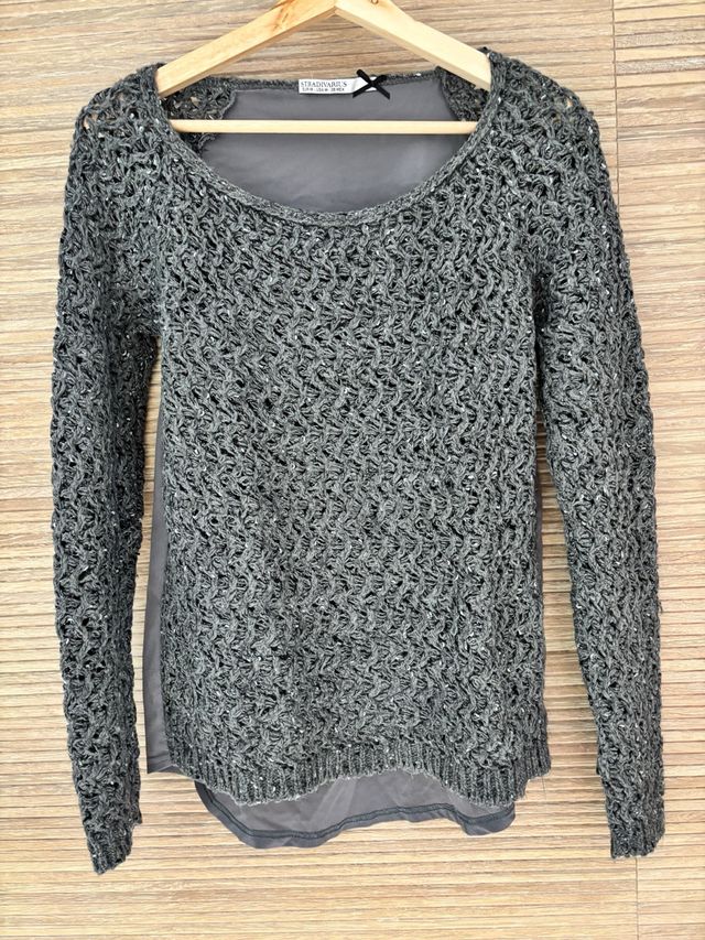 Jersey Stradivarius Gris