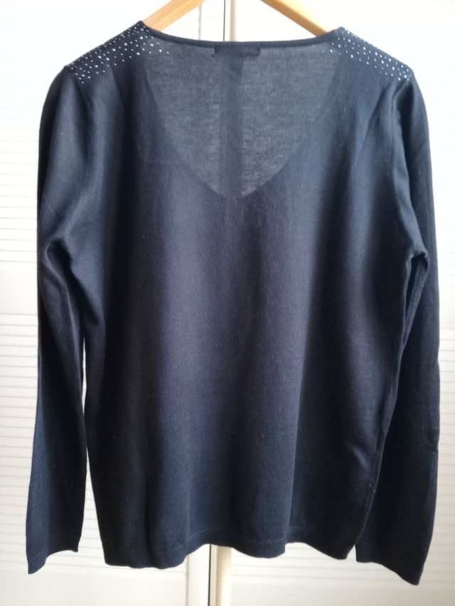 Blusa negra MANGO - Talla L