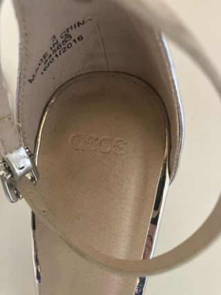 Sandalias ASOS Plata
