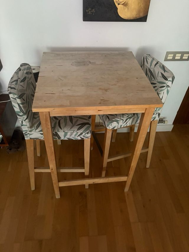 2 taburetes madera super oferta