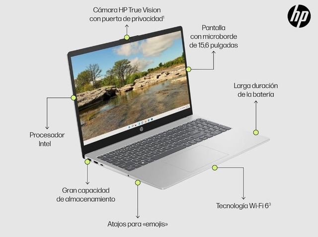 Portátil HP i5 Plata