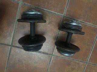 Máquina ejercicio multifuncional + pesas