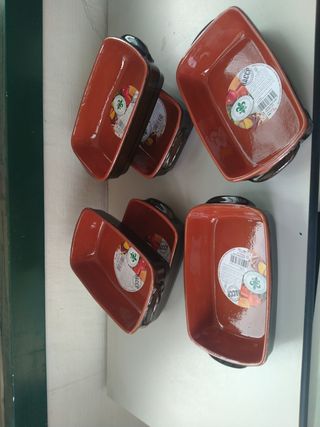 6 Ciotole Terracotta Marrone