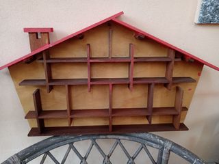 Casetta bacheca legno vintage