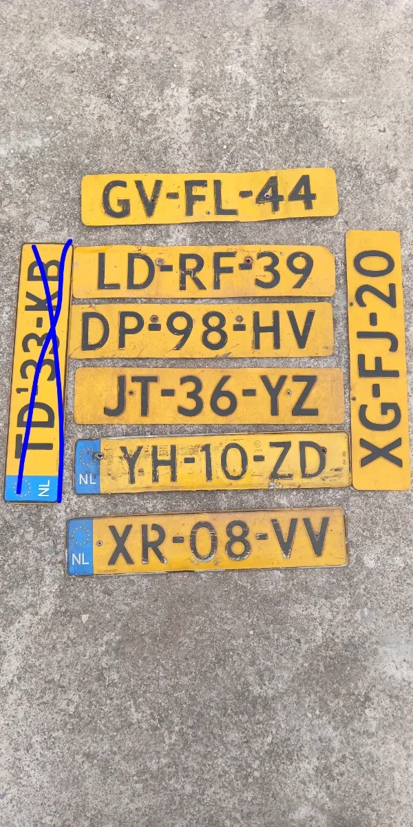 Matrícula/placas holandesas de coche