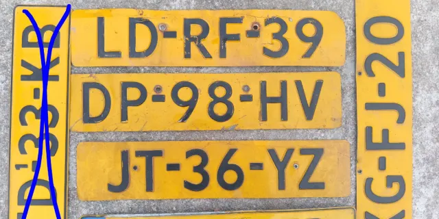 Matrícula/placas holandesas de coche