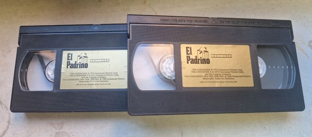 Cintas VHS El padrino parte 1 y El Padrino parte 2