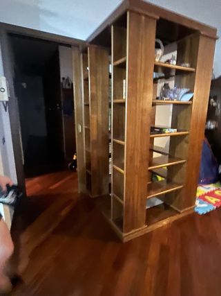 Libreria vintage anni '70 noce