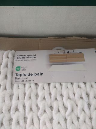 Tappeto bianco cotone 50x120