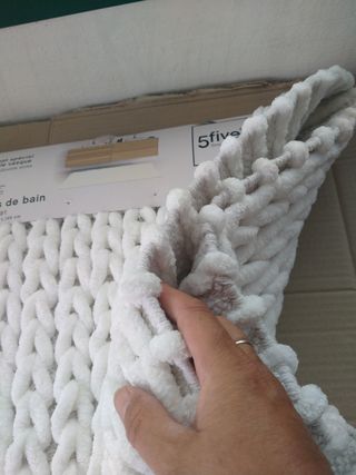 Tappeto bianco cotone 50x120