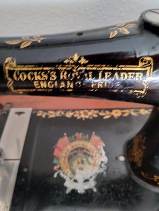 Máquina coser antigua COCKS LEADER