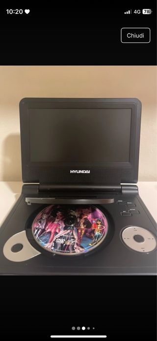 Lettore DVD Hyundai portatile + 4 film