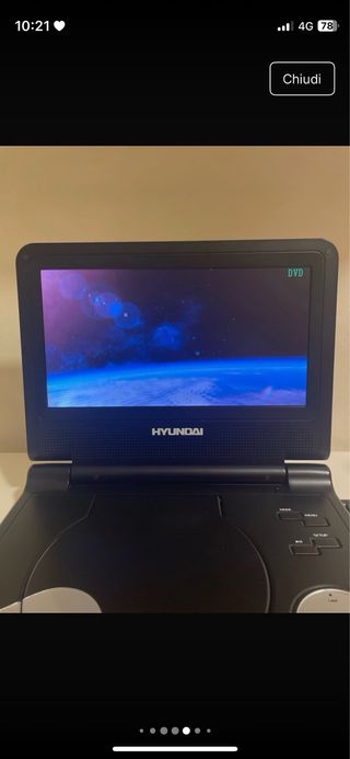 Lettore DVD Hyundai portatile + 4 film