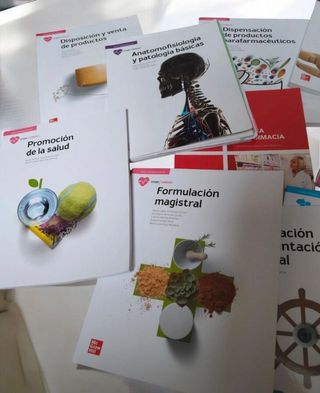 Lote completo libros FP Farmacia CFGM 