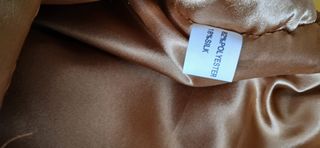 Borsa e Pochette in raso beige