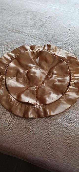 Borsa e Pochette in raso beige