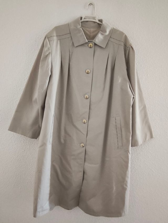 Gabardina beige Strasa - Talla 46