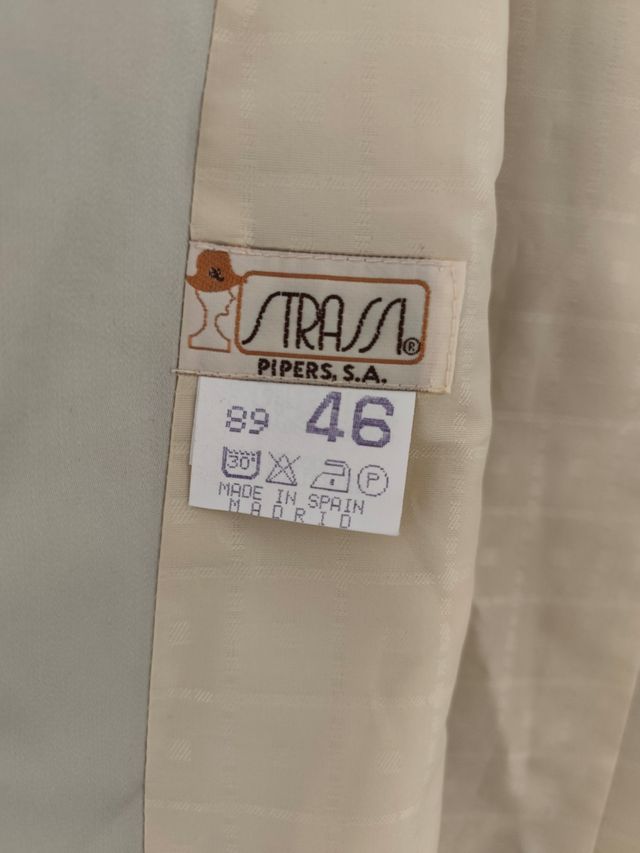 Gabardina beige Strasa - Talla 46