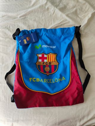 Mochila tipo bolsa FC Barcelona - Azul y Rojo
