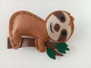 Peluche bradipo feltro handmade