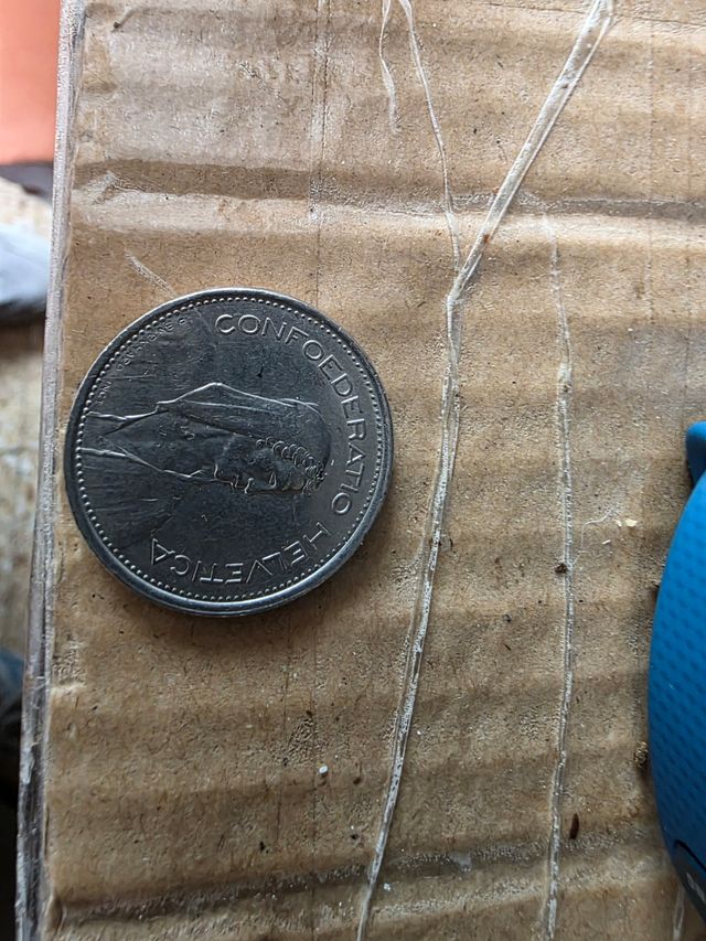 Moneda Suiza 5 Francos 1968